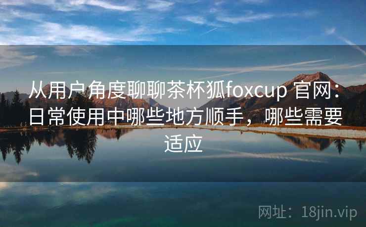 从用户角度聊聊茶杯狐foxcup 官网:日常使用中哪些地方顺手,哪些需要适应 从用户角度聊聊茶杯狐foxcup 官网:日常使用中哪些地方顺手,哪些需要适应